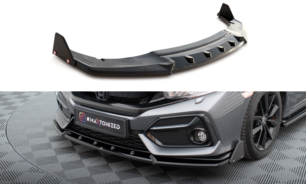 Front Splitter + Flaps Honda Civic Sport Mk 10