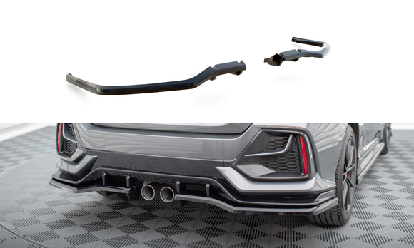 Rear Splitter V.1 (with vertical bars) Honda Civic Sport Mk 10 Facelift