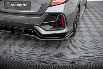 Central Rear Splitter (with vertical bars) Honda Civic Sport Mk 10 Facelift - 0