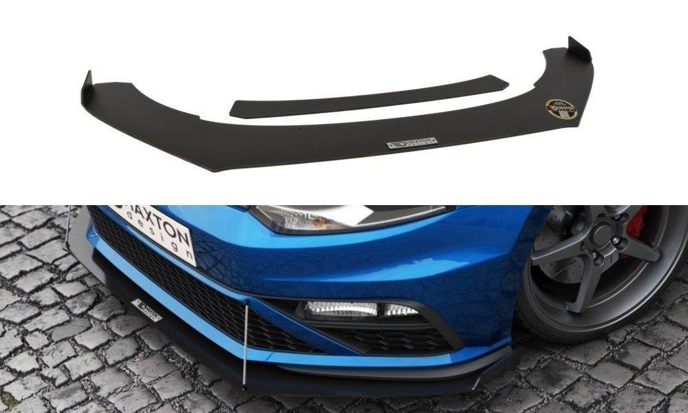 FRONT RACING SPLITTER VW POLO MK5 GTI FACELIFT (with wings)