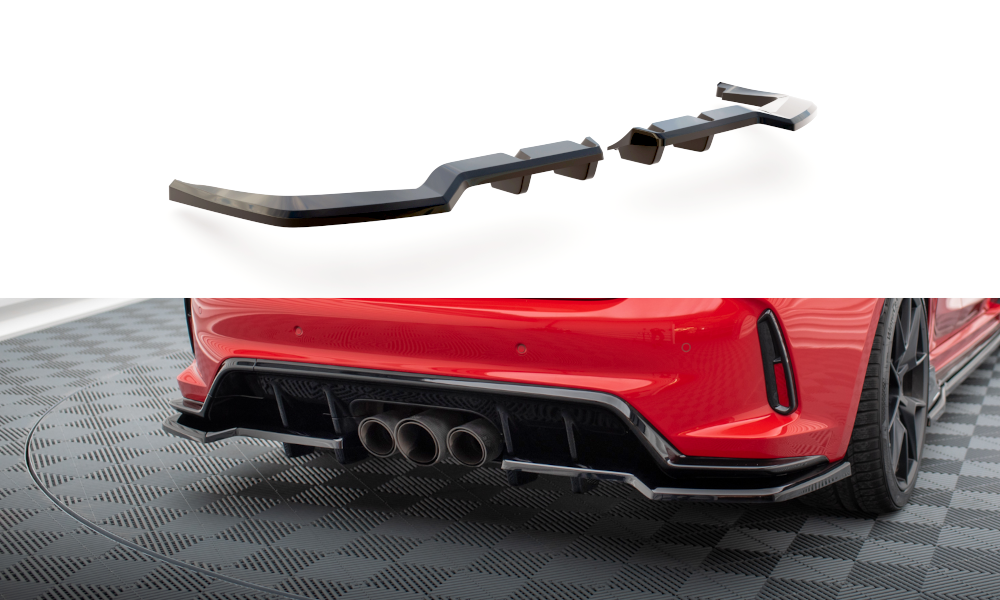 Rear Splitter (with vertical bars) V.1 Honda Civic Type-R Mk 11