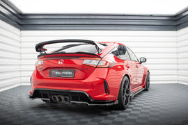 Rear Splitter (with vertical bars) V.1 + Flaps Honda Civic Type-R Mk 11 - 0