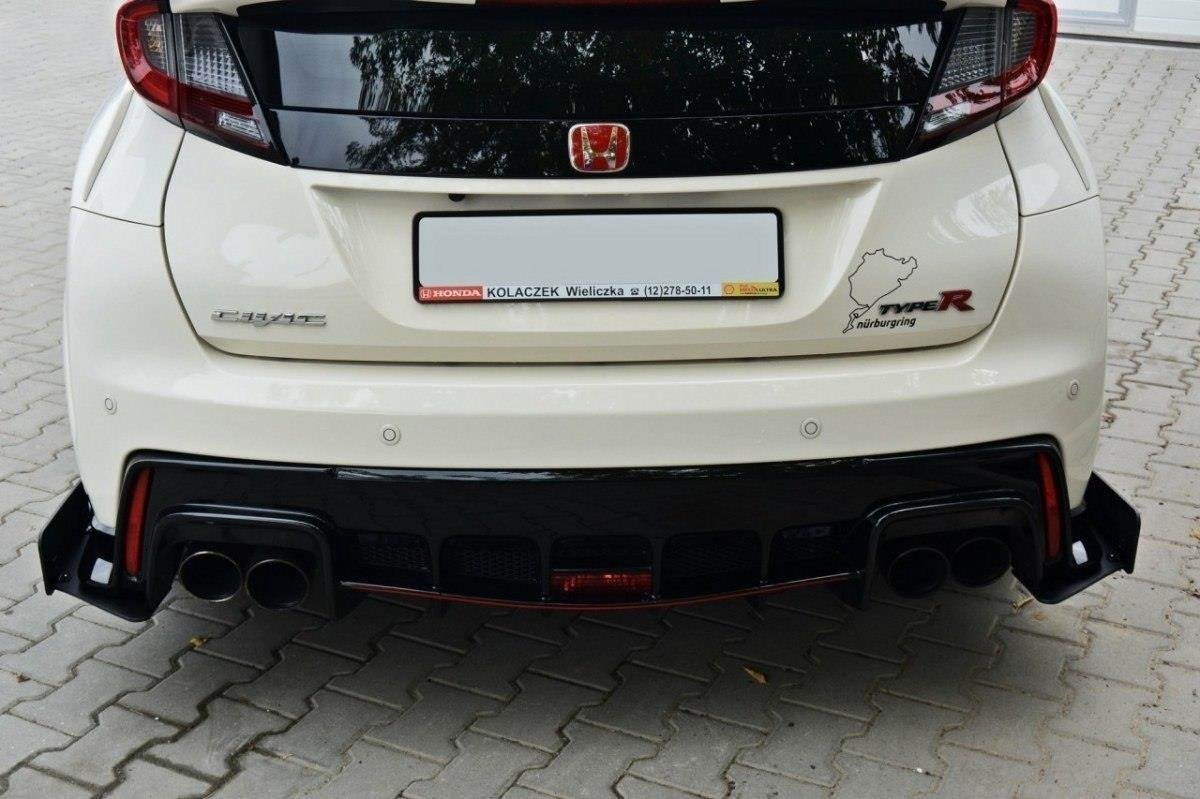 RACING REAR SIDE SPLITTERS HONDA CIVIC IX TYPE R