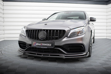 Front Splitter V.2 Mercedes-AMG C63 Sedan / Estate W205 Facelift - 0