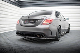 Rear Splitter (with vertical bars) Mercedes-AMG C63 Sedan / Estate W205 Facelift - 0