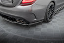 Rear Splitter (with vertical bars) Mercedes-AMG C63 Sedan / Estate W205 Facelift-5