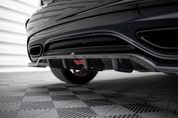 Central Rear Splitter (with vertical bars) Mercedes-Benz A AMG-Line W176 Facelif - 0