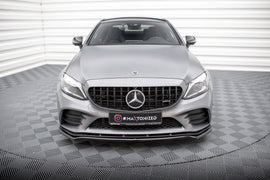 Front Splitter V.1 Mercedes-AMG C43 Coupe / Sedan C205 / W205 Facelift - 0