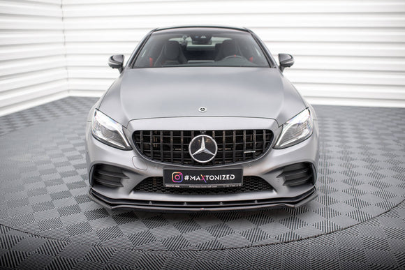 Front Splitter V.1 Mercedes-AMG C43 Coupe / Sedan C205 / W205 Facelift