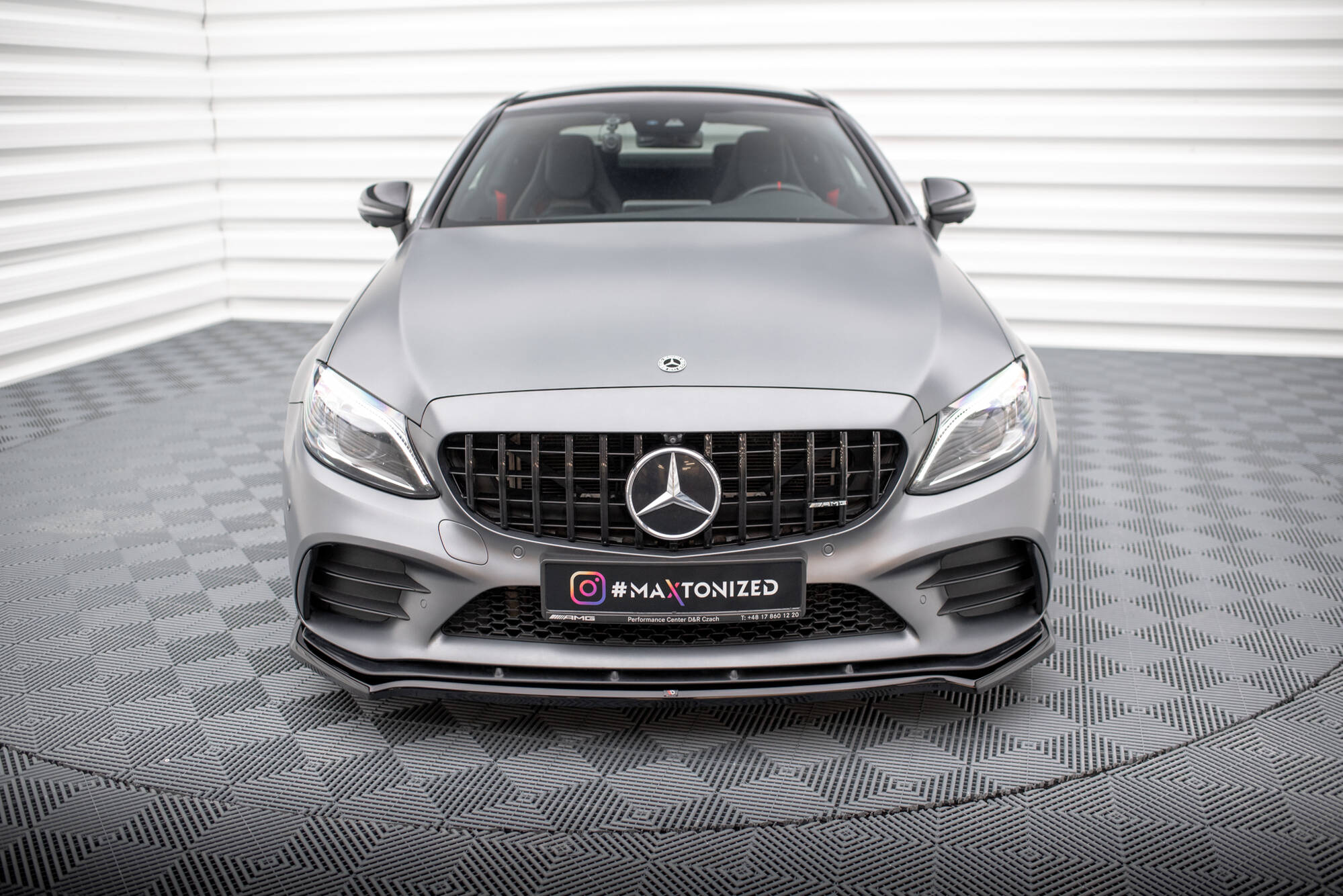 Front Splitter V.1 Mercedes-AMG C43 Coupe / Cabrio / Sedan / Estate C205 / A205 / W205 / S205 Facelift