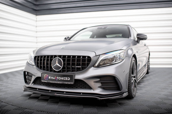 Front Splitter V.1 Mercedes-AMG C43 Coupe / Sedan C205 / W205 Facelift