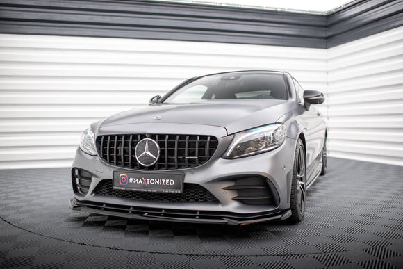 Front Splitter V.2 Mercedes-AMG C43 Coupe / Sedan C205 / W205 Facelift