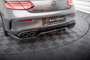 Central Rear Splitter (with vertical bars) Mercedes-AMG C43 Coupe C205 Facelift-3