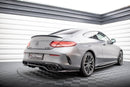 Central Rear Splitter (with vertical bars) Mercedes-AMG C43 Coupe C205 Facelift-5