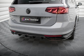 Central Rear Splitter (with vertical bars) Volkswagen Passat R-Line B8 Facelift - 0