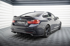 Central Rear Splitter (with vertical bars) BMW 4 Coupe / Gran Coupe / Cabrio M-Pack F32 / F36 / F33 - 0
