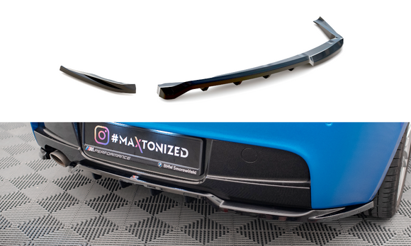 Central Rear Splitter (with vertical bars) BMW 1 M-Pack E87 Facelift