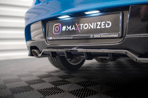 Central Rear Splitter (with vertical bars) BMW 1 M-Pack E87 Facelift