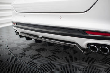 Rear Splitter (with vertical bars) Ford Mondeo Sport Mk5 Facelift / Fusion Sport Mk2 Facelift - 0
