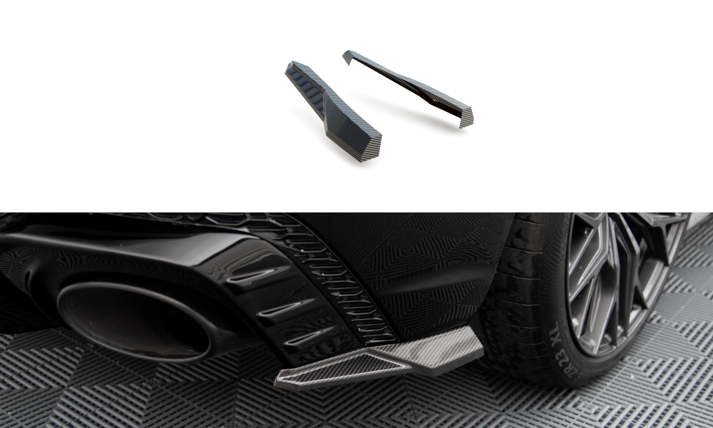 Carbon Fiber Rear Side Splitters Audi RSQ8 Mk1