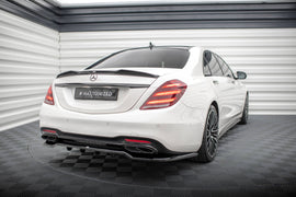 Central Rear Splitter (with vertical bars) Mercedes-Benz S AMG-Line W222 Facelift - 0
