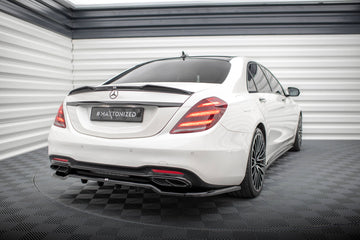 Central Rear Splitter (with vertical bars) Mercedes-Benz S AMG-Line W222 Facelift - 0