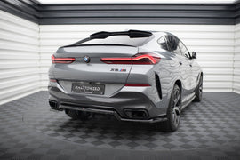 Central Rear Splitter (with vertical bars) V.1 BMW X6 M-Pack G06 Facelift - 0