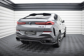 Rear Splitter (with vertical bars) V.2 BMW X6 M-Pack G06 Facelift - 0