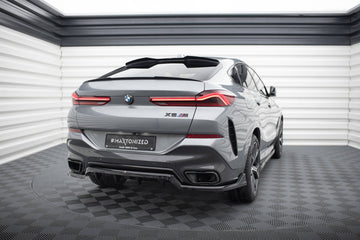 Rear Splitter (with vertical bars) V.2 BMW X6 M-Pack G06 Facelift - 0