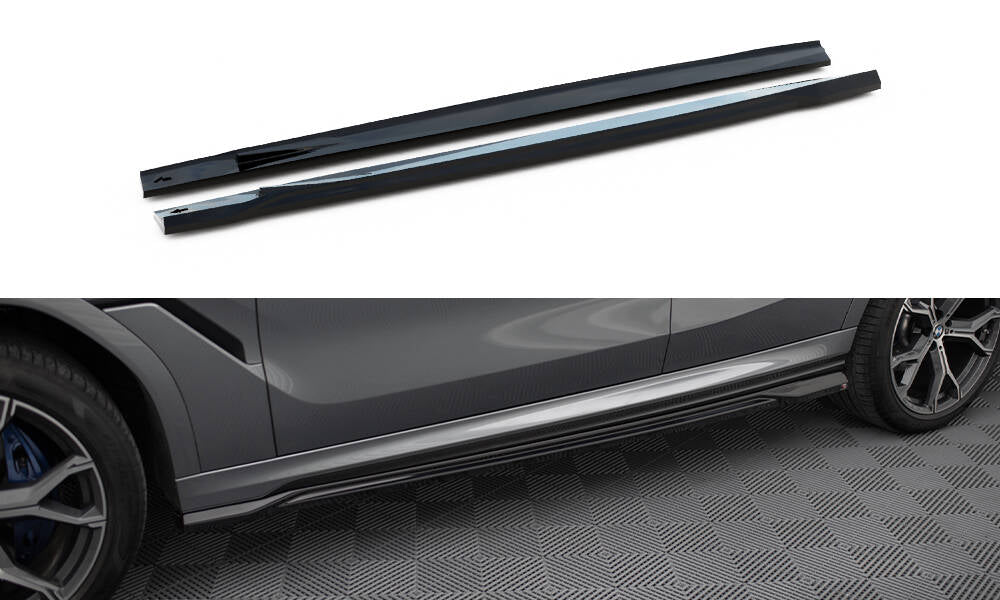 Side Skirts Diffusers V.1 BMW X6 M-Pack G06 Facelift