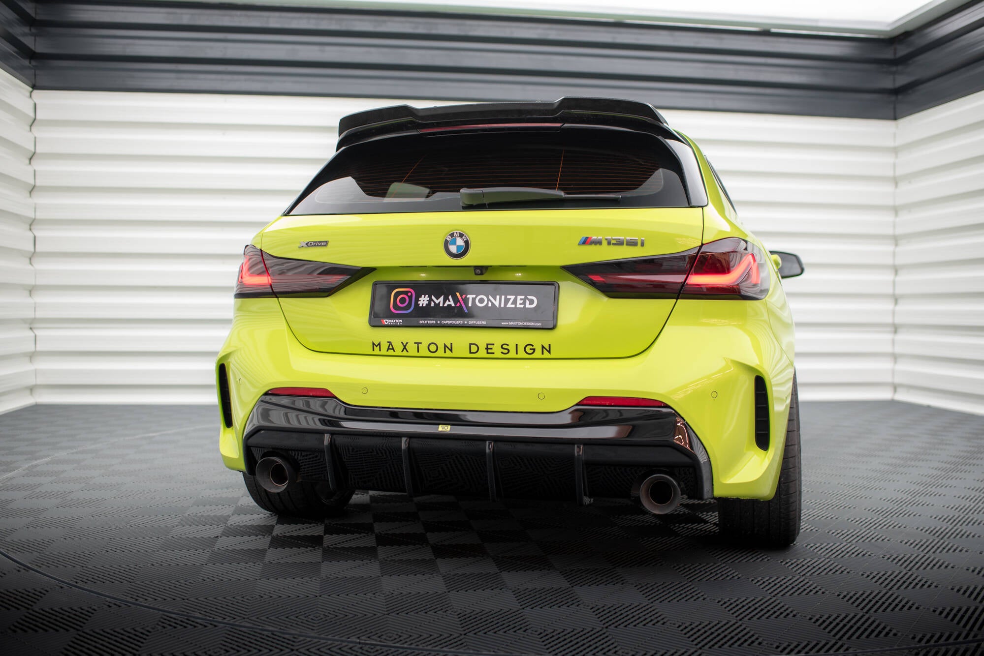 Rear Valance V.3 BMW 1 F40 M-Pack/ M135i (Single Exhaust Version)