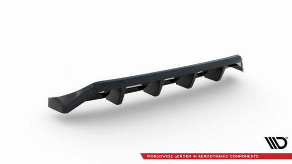 Central Rear Splitter (with vertical bars) Mazda 3 Mk4