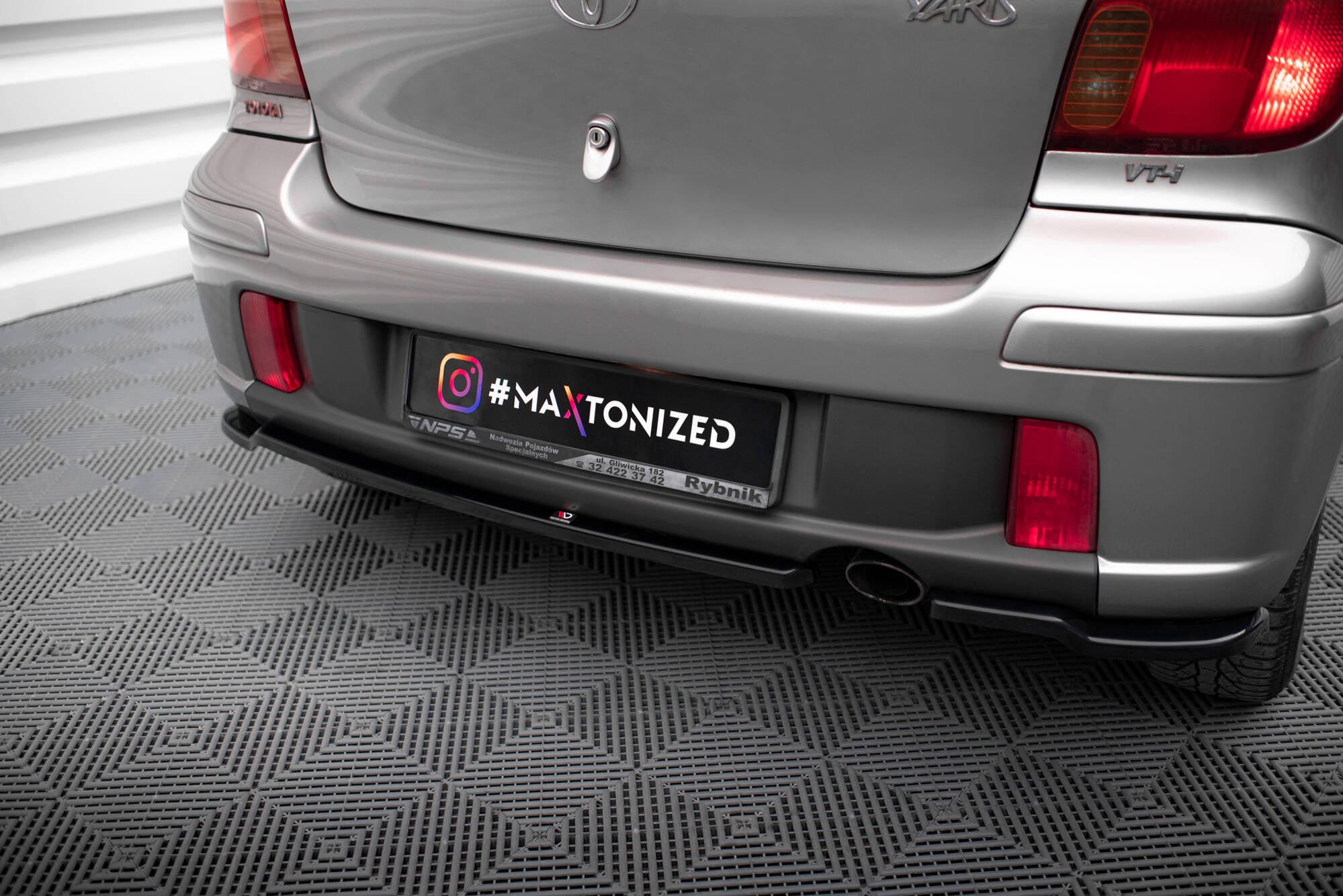 Rear Side Splitters Toyota Yaris T-Sport Mk1 Facelift
