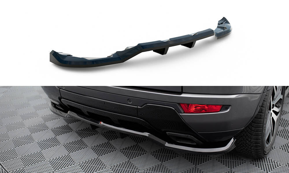 Rear Splitter (with vertical bars) Land Rover Range Rover Evoque HSE Dynamic Mk1 Facelift