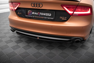 Central Rear Splitter for Audi A7 S-Line C7 - 0