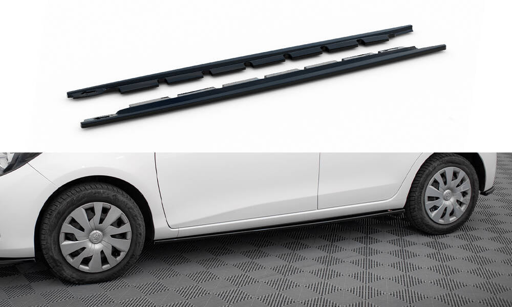 Side Skirts Diffusers Toyota Yaris Mk3 Facelift