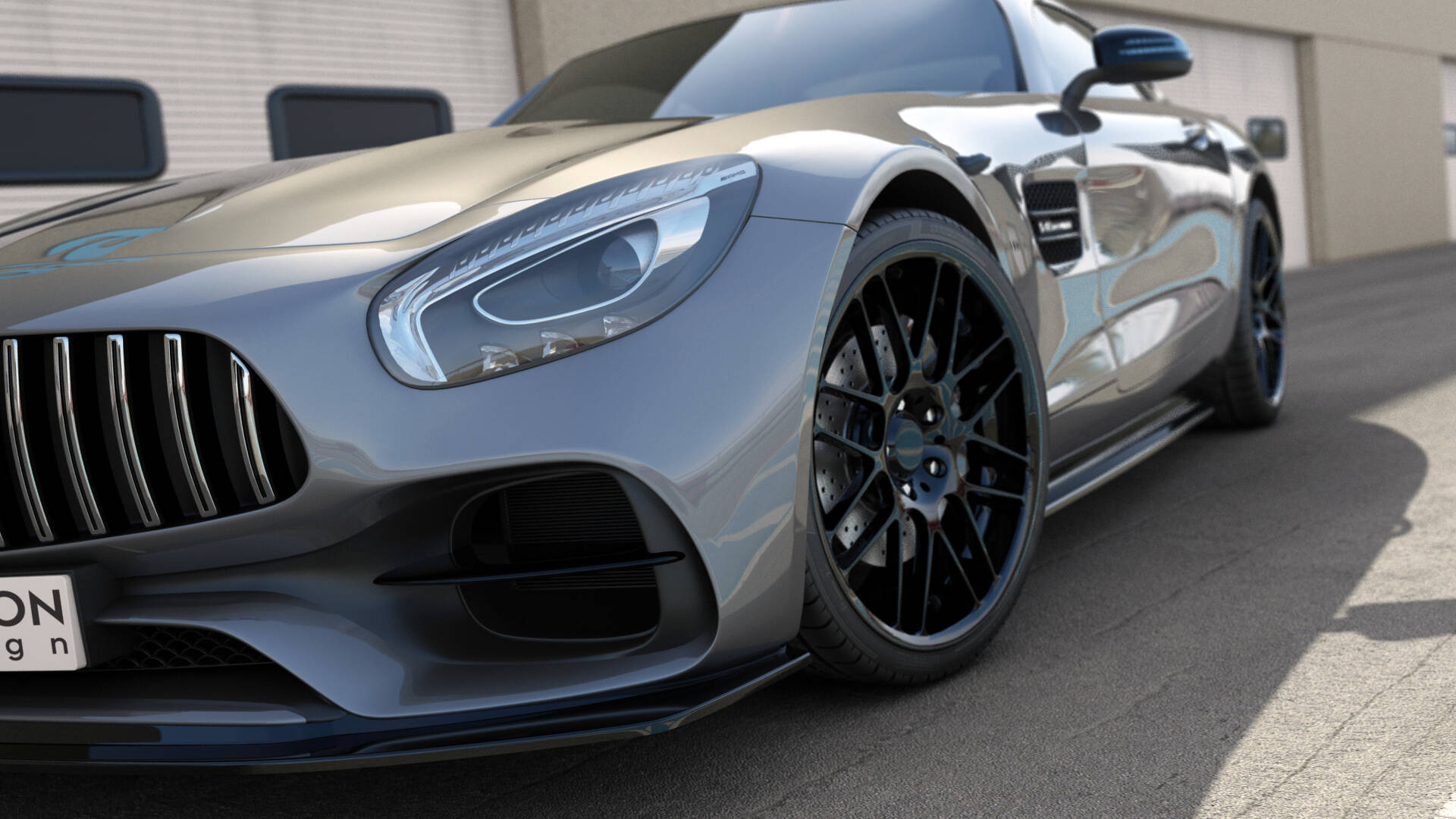 Front Splitter Mercedes-AMG GT S C190 Facelift