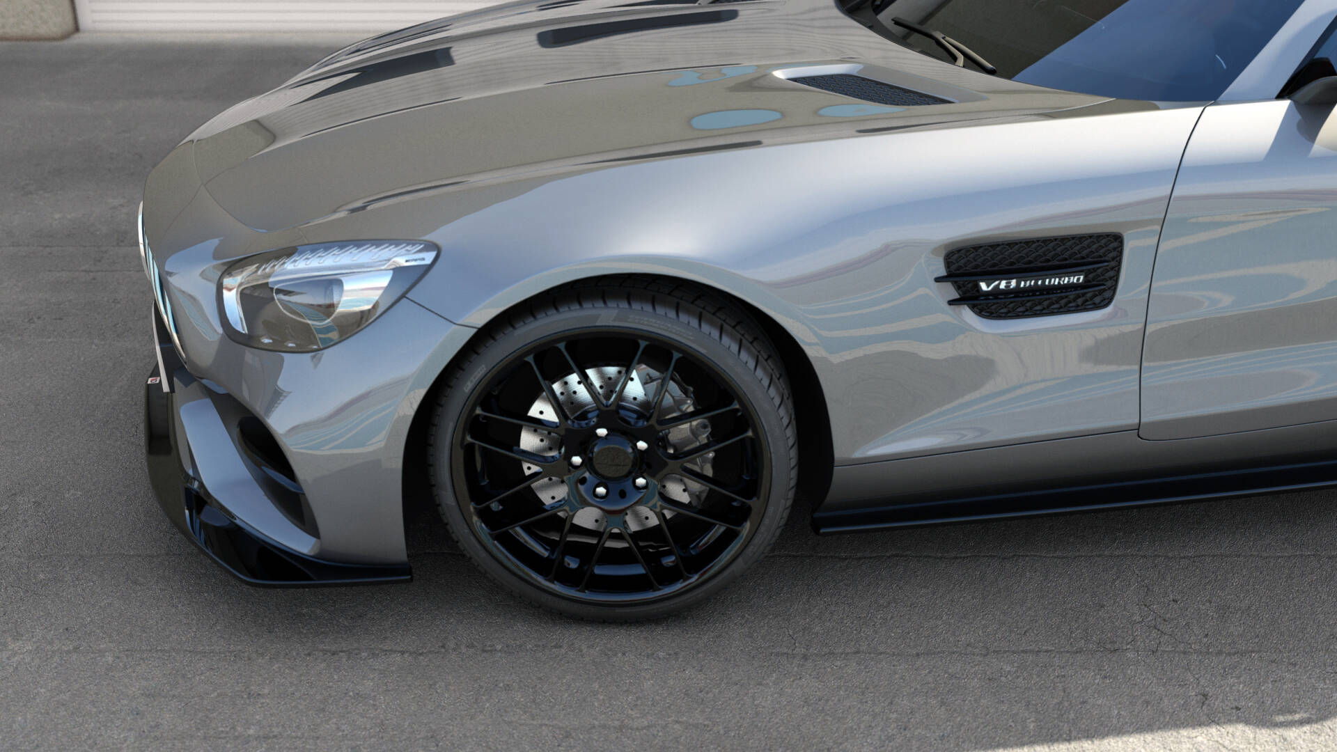Side Skirts Diffusers Mercedes-AMG GT / GT S C190 Facelift
