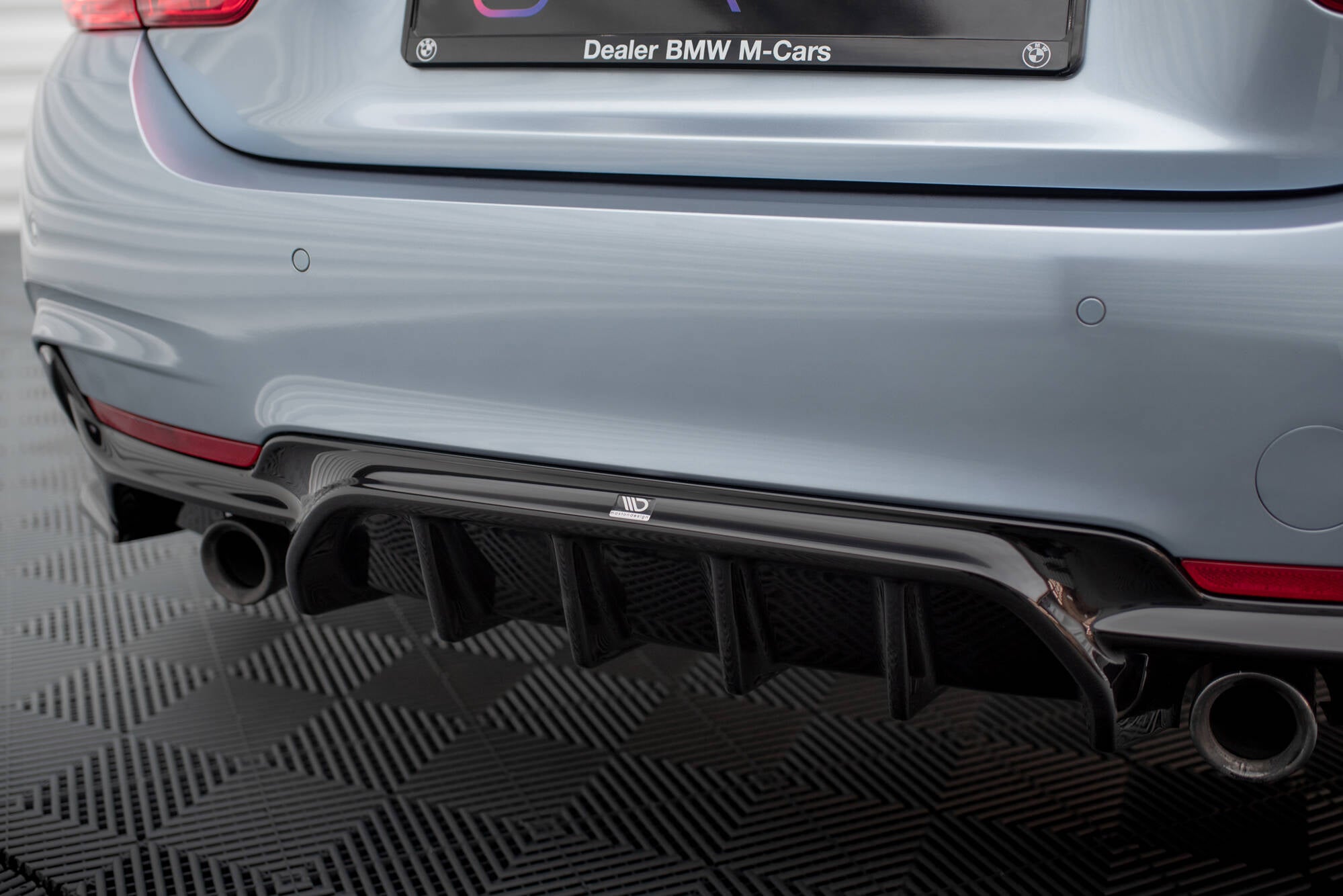 Rear Valance BMW 4 Coupe / Gran Coupe / Cabrio M-Pack F32 / F36 / F33 (Version with single exhausts on both sides)