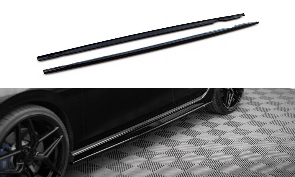 Side Skirts Diffusers V.3 Volkswagen Golf R Mk8