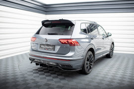 Central Rear Splitter (with vertical bars) Volkswagen Tiguan Allspace R-Line Mk2 Facelift - 0