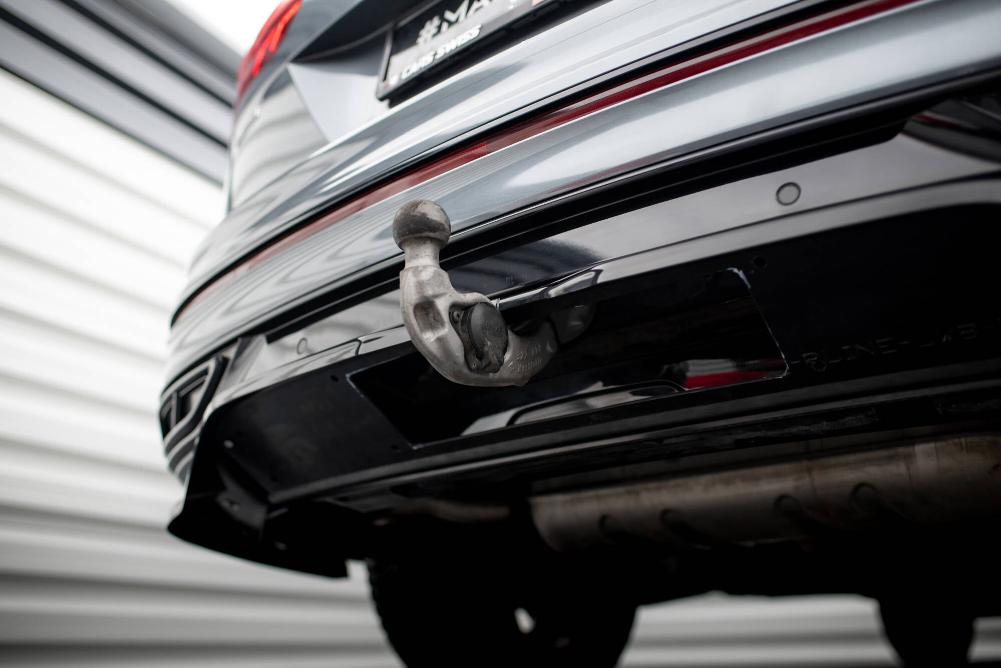 Rear Splitter (with vertical bars) Volkswagen Tiguan Allspace R-Line Mk2 Facelift