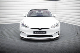 Front Splitter V.2 Tesla Model S Plaid Mk1 Facelift - 0