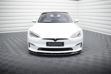 Front Splitter V.3 Tesla Model S Plaid Mk1 Facelift - 0