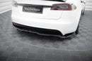 Central Rear Splitter (with vertical bars) V.1 Tesla Model S Plaid Mk1 Facelift-3