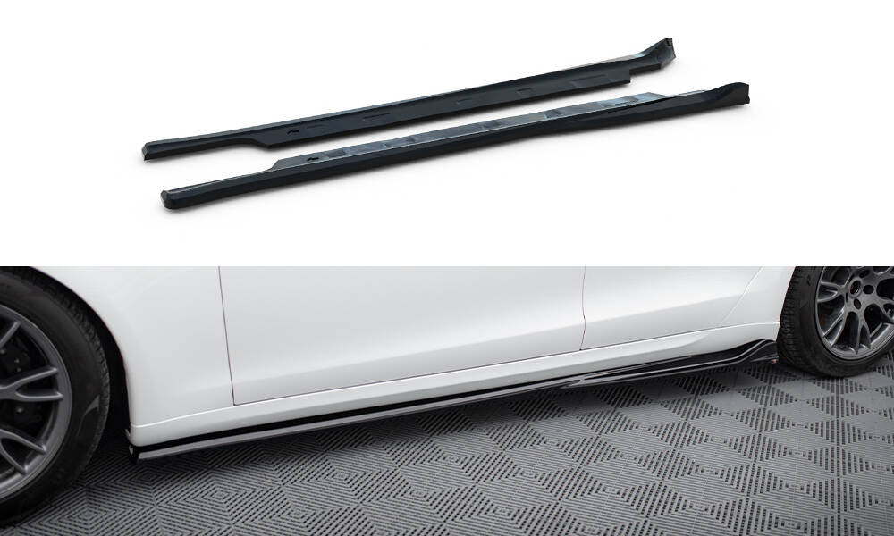 Side Skirts Diffusers V.1 Tesla Model S Plaid Mk1 Facelift