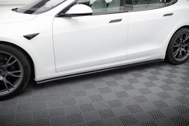 Side Skirts Diffusers V.2 Tesla Model S Plaid Mk1 Facelift - 0