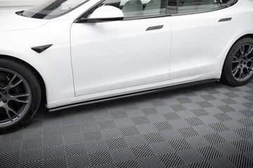 Side Skirts Diffusers V.2 Tesla Model S Plaid Mk1 Facelift - 0