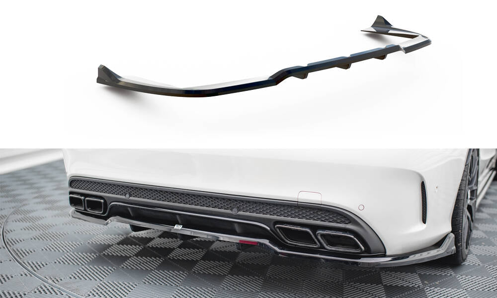 Central Rear Splitter (with vertical bars) Mercedes-AMG C63 Sedan / Estate W205 / S205