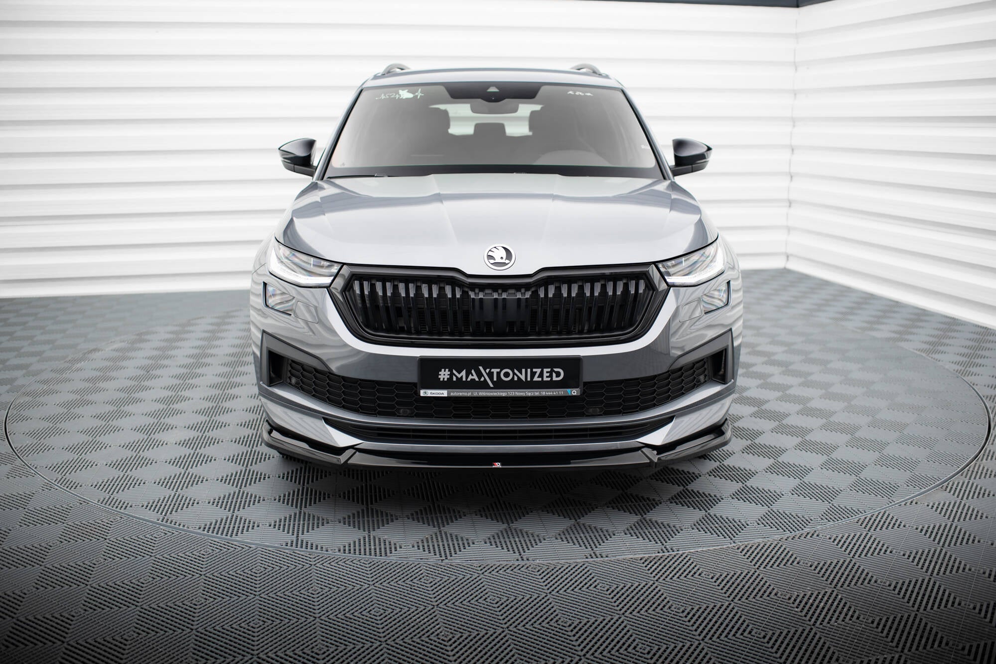 Front Splitter V.1 Skoda Kodiaq Sportline Mk1 Facelift